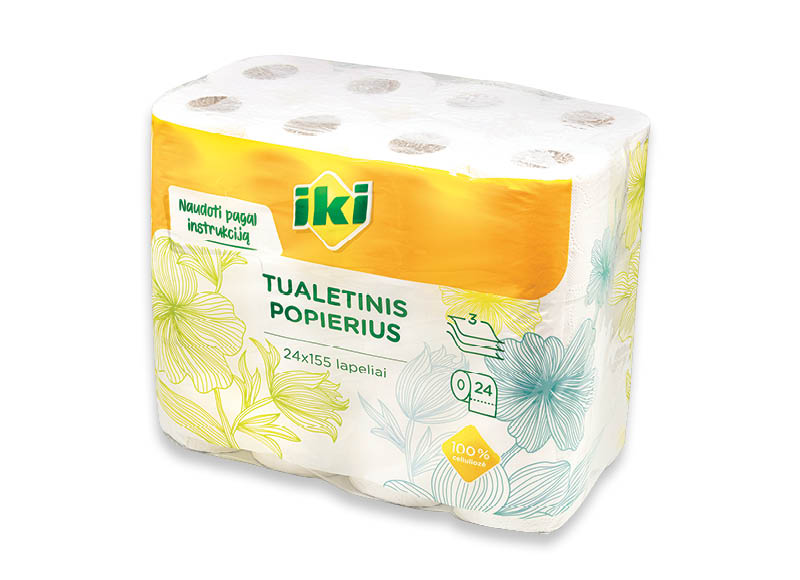 IKI tualetinis popierius
,
24 rit., 3 sl., 0,29 Eur/rit. IKI tualetinis popierius
,
24 rit., 3 sl., 0,29 Eur/rit.