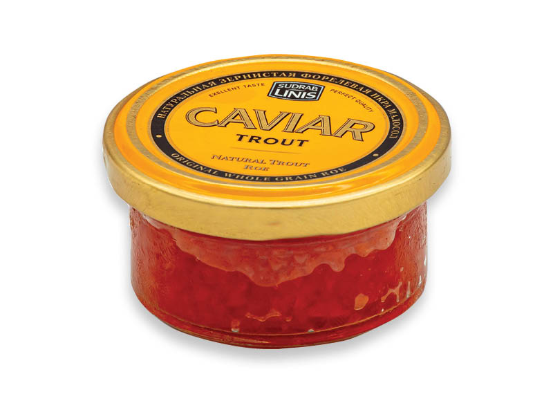 Vaivorykštinių upėtakių ikrai
			, 
				 50 g, 95,80 Eur/kg