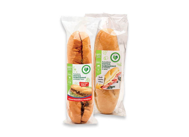 PAGAMINTA IKI DIDYSIS SUBMARINAS
			, 
				 260 g, 310 g, 2 rūšių. Ir IKI EXPRESS