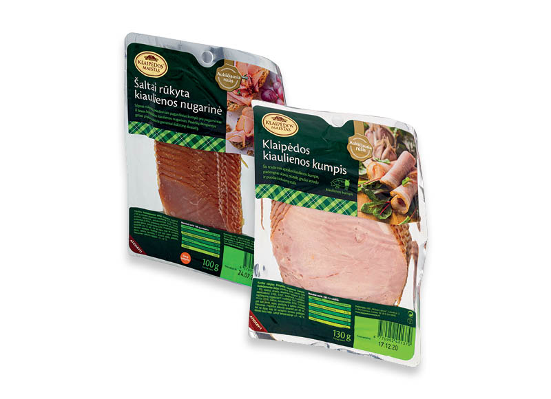 Pjaustytiems KLAIPĖDOS MAISTO mėsos gaminiams
			, 
				 100 g, 130 g, 300 g, 5 rūšių. Ir IKI EXPRESS