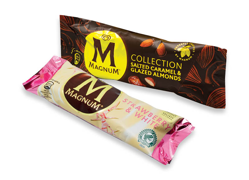 Valgomieji ledai MAGNUM ant pagaliuko
			, 
				 85 ml, 90 ml, 110 ml, 120 ml, 6 rūšių