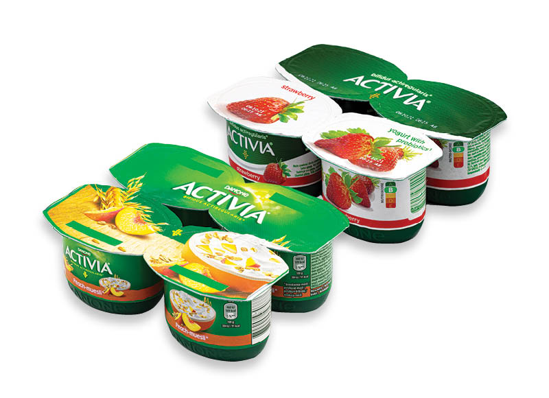 Jogurtas ACTIVIA
			, 
				 480 g, 4 rūšių, 4,15 Eur/kg