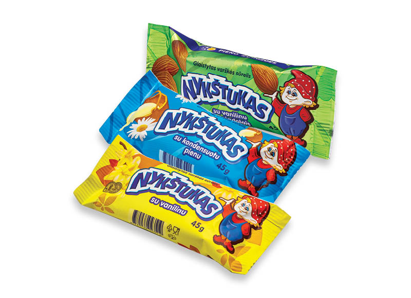 Glaistytas varškės sūrelis NYKŠTUKAS
			, 
				 45 g, 5 rūšių, 10,00 Eur/kg. Ir IKI EXPRESS