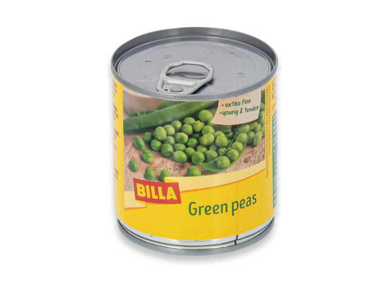 BILLA konservuoti žirneliai
			, 
				 200 g, 3,25 Eur/kg
