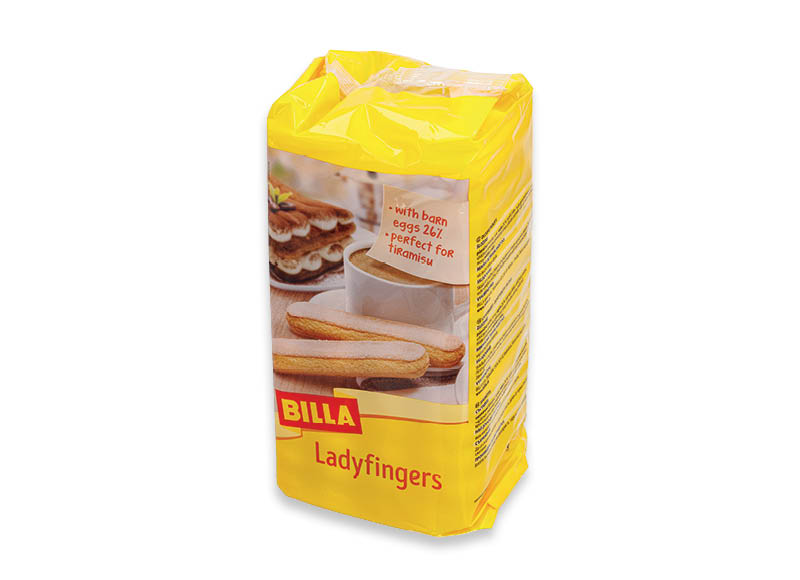 BILLA biskvitiniai piršteliai
			, 
				 400 g, 5,73 Eur/kg