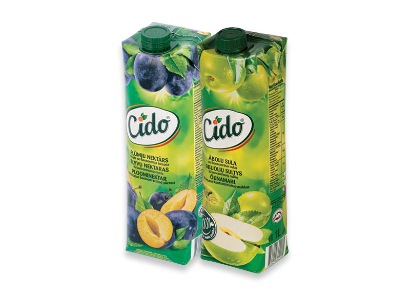 Obuolių sultys ir slyvų nektaras CIDO
			, 
				 1 l, 2 rūšių Ir IKI EXPRESS