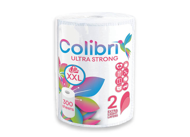 Popierinis rankšluostis COLIBRI XXL
			, 
				 1 vnt.