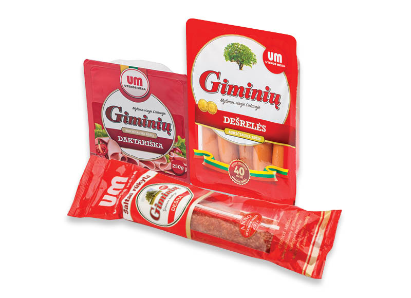 GIMINIŲ mėsos gaminiams
			, 
				 Įvairių rūšių
