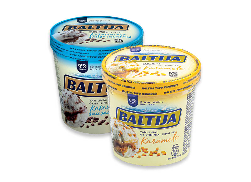 Valgomieji ledai BALTIJA dėžutėje
			, 
				 450 ml, 2 rūšių, 8,87 Eur/l. Ir IKI EXPRESS