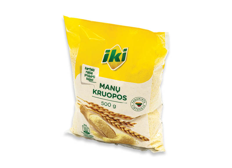 IKI manų kruopos
,
500 g, 1,38 Eur/kg IKI manų kruopos
,
500 g, 1,38 Eur/kg