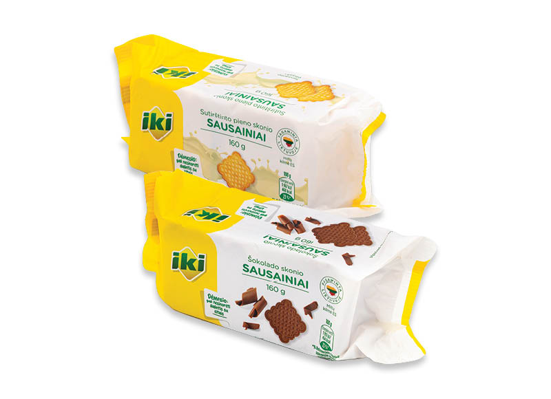 IKI sausainiai
			, 
				 160 g, 4 rūšių, 3,44 Eur/kg
