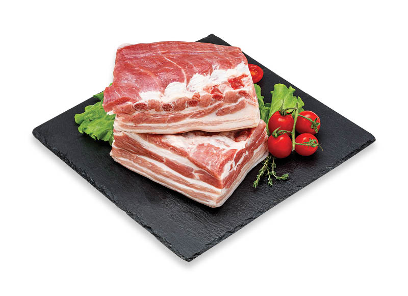 Kiaulienos šoninė su kaulu
			, 
				 (sveriamoje vitrinoje) 1 kg
