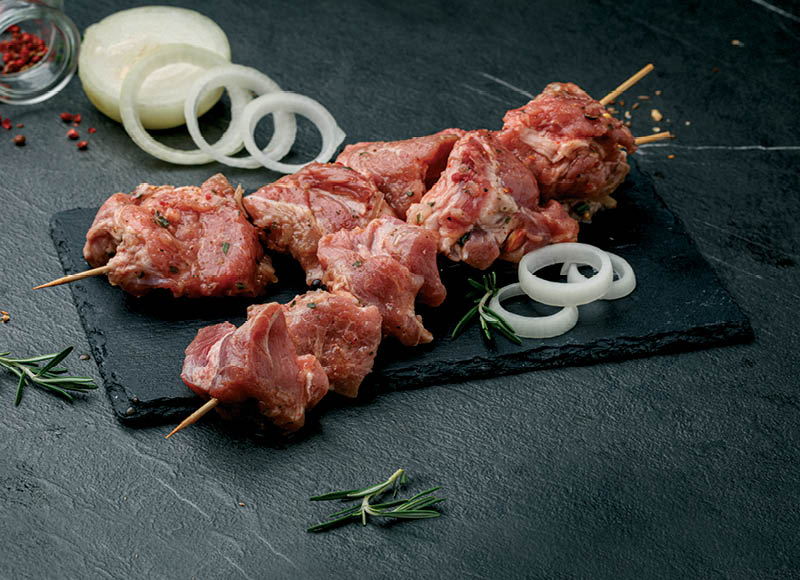 Kiaulienos šašlykams
			, 
				 (sveriamoje vitrinoje) 4 rūšių