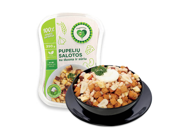 PAGAMINTA IKI pupelių salotos su duona ir sūriu
,
350 g, 6,83 Eur/kg PAGAMINTA IKI pupelių salotos su duona ir sūriu
,
350 g, 6,83 Eur/kg