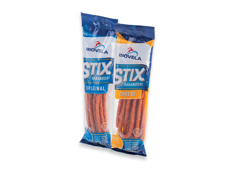 Karštai rūkytos BIOVELA STIX KABANOSSI lazdelės
,
100 g, 2 rūšių, 3,29 Eur/vnt. Karštai rūkytos BIOVELA STIX KABANOSSI lazdelės
,
100 g, 2 rūšių, 3,29 Eur/vnt.