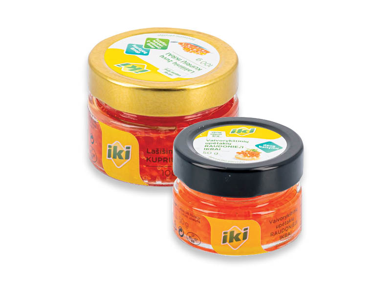 IKI vaivorykštinių upėtakių ir lašišinių žuvų kuprių ikrams
,
50 g, 100 g, 2 rūšių. Ir IKI EXPRESS IKI vaivorykštinių upėtakių ir lašišinių žuvų kuprių ikrams
,
50 g, 100 g, 2 rūšių. Ir IKI EXPRESS
