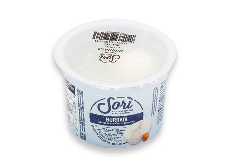 Sūris SORI BURRATA
			, 
				 100 g, 50 % rieb., 19,90 Eur/kg