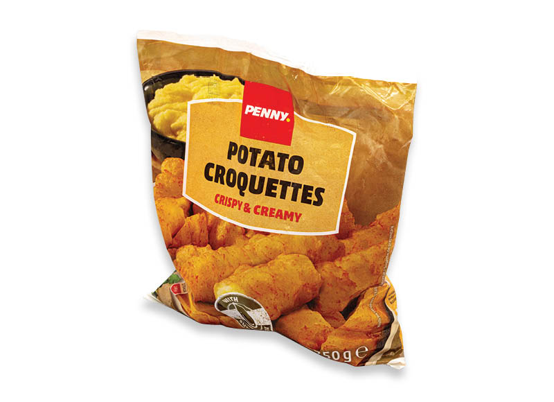 Šaldyti bulvių kroketai PENNY
			, 
				 750 g, 2,39 Eur/kg. Ir IKI EXPRESS