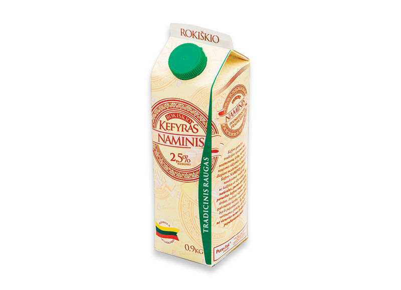 ROKIŠKIO NAMINIS kefyras
			, 
				 0,9 kg, 2,5 % rieb., 1,32 Eur/kg