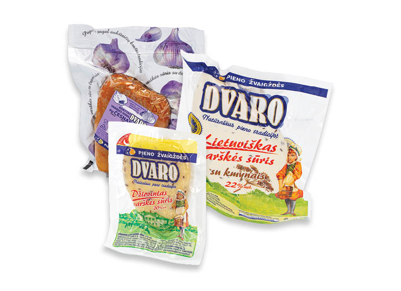 DVARO varškės sūriams
			, 
				 4 rūšių