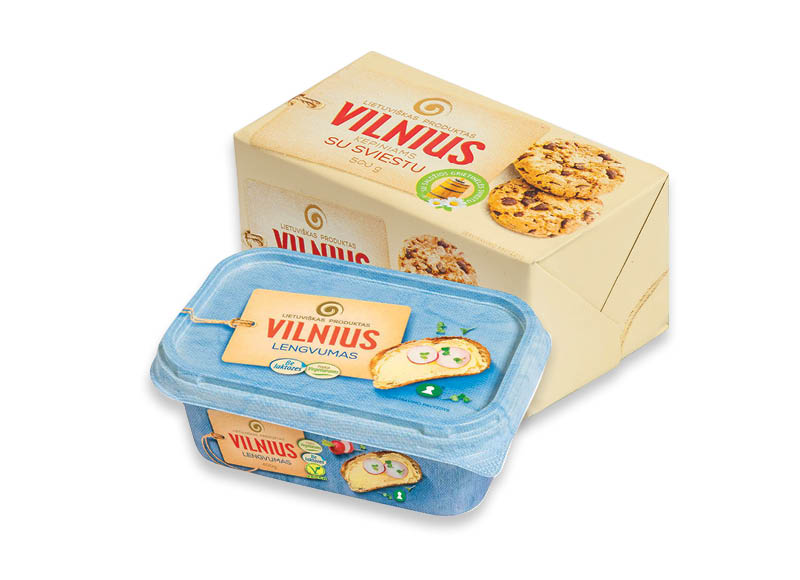 Margarinui VILNIUS
			, 
				 250 g, 400 g, 500 g, 5 rūšių