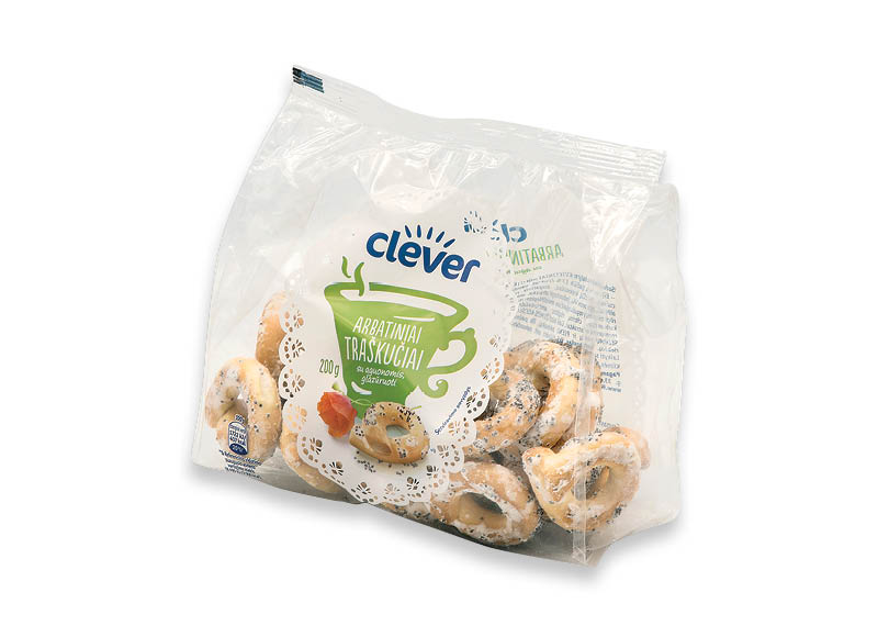CLEVER glazūruoti traškučiai su aguonomis
,
200 g, 5,45 Eur/kg CLEVER glazūruoti traškučiai su aguonomis
,
200 g, 5,45 Eur/kg