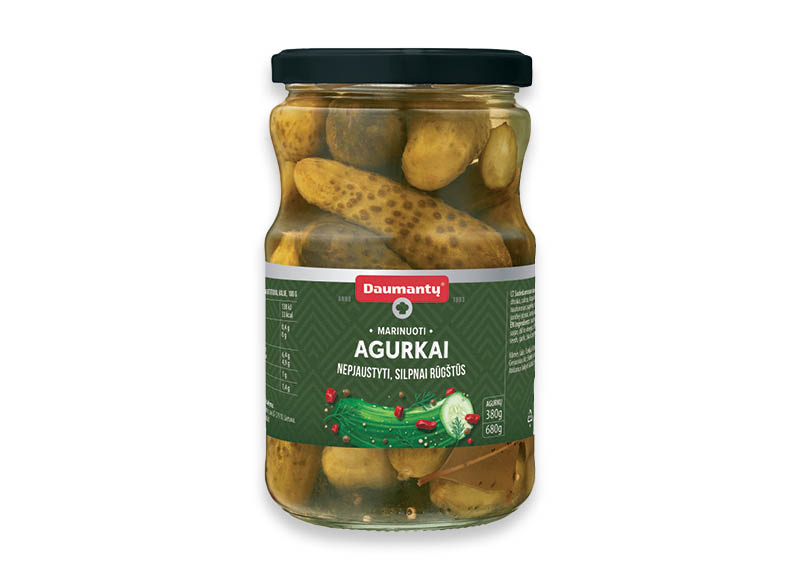 Marinuoti DAUMANTŲ agurkai
,
340 g, 2,91 Eur/kg Marinuoti DAUMANTŲ agurkai
,
340 g, 2,91 Eur/kg
