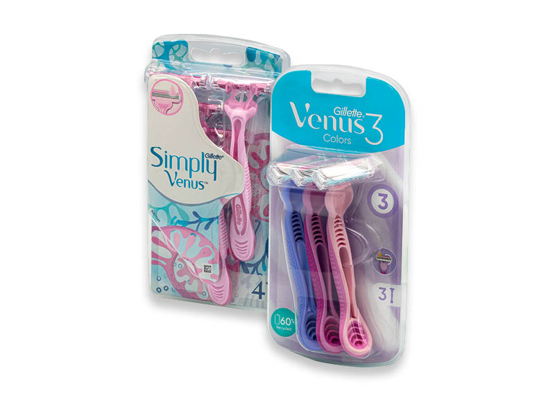 Vienkartiniams skustuvams GILLETTE VENUS
			, 
				 3 vnt., 4 vnt., 6 vnt. 4 rūšių. Ir IKI EXPRESS