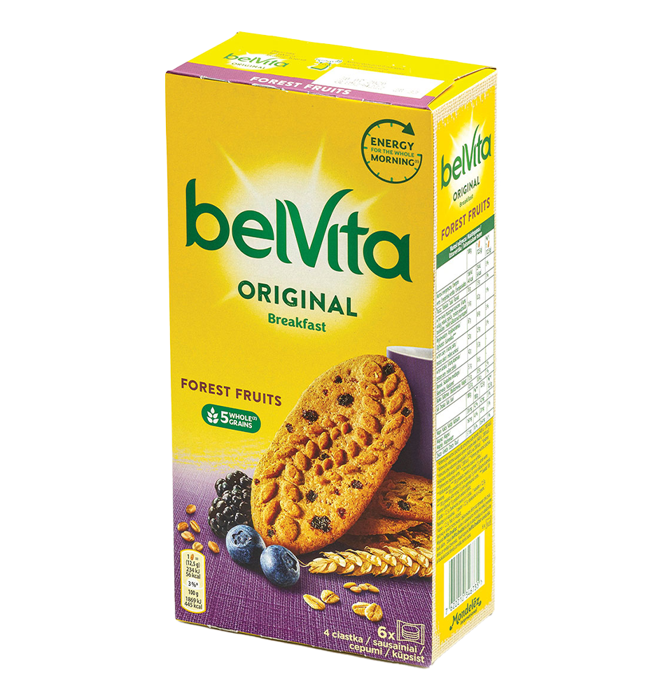 Sausainiai BELVITA FOREST FRUITS su miško uogomis, 300 g