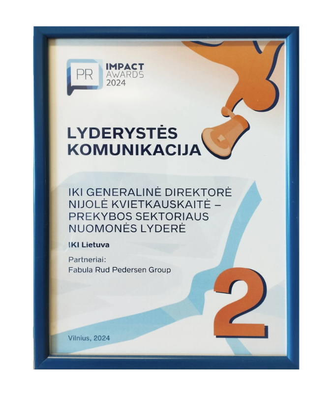 Lyderystės komunikacija: IKI generalinė direktorė Nijolė Kvietkauskaitė – prekybos sektoriaus nuomonės lyderė