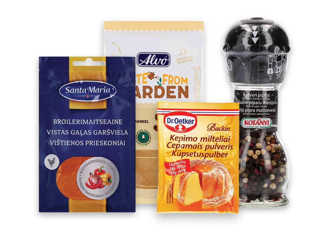 Prieskoniams ir konditeriniams priedams -30%