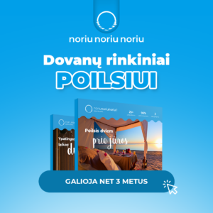 15% nuolaida dovanų rinkiniams