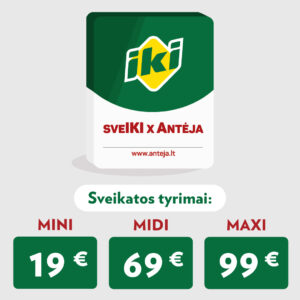 Speciali kaina SveIKI x Antėja tyrimams