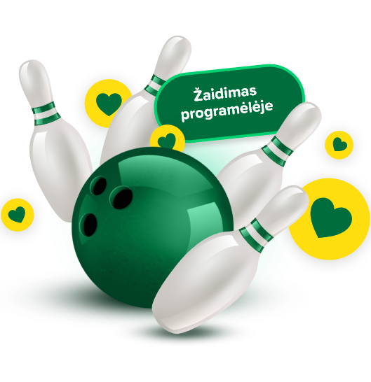 IKI boulingas - žaidimas programėlėje