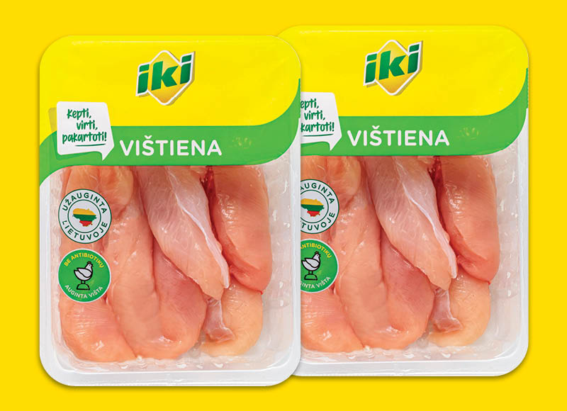 Iki – akcija / nuolaida: IKI šviežia viščiukų broilerių vidinė filė