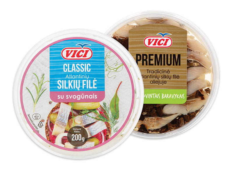 Iki – akcija / nuolaida: Silkių filė be aliejaus ar silkių filė gabaliukai VIČI