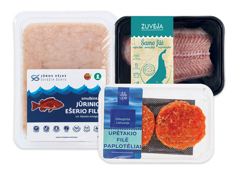 Iki – akcija / nuolaida: Fasuotai šviežiai žuvų filė ir pjausniams