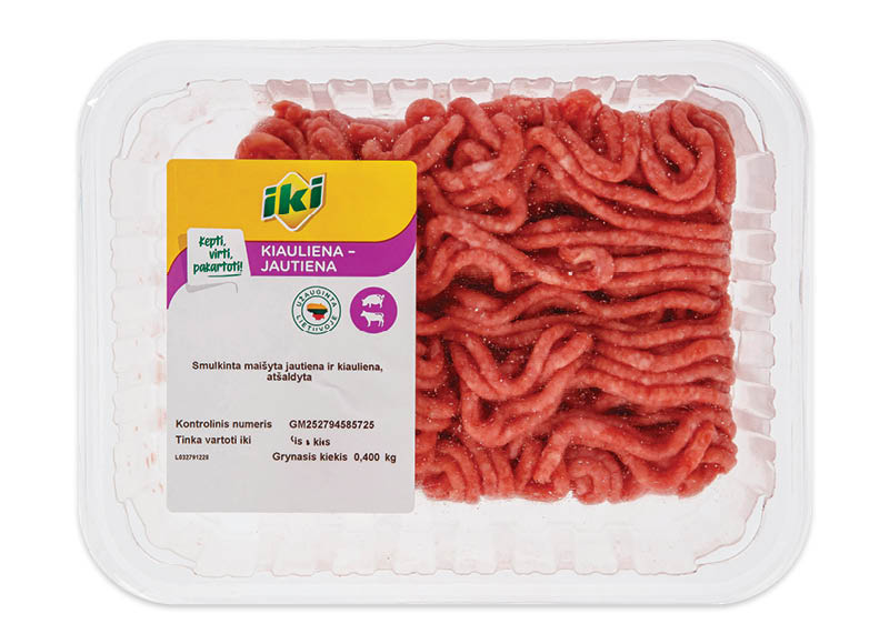 Iki – akcija / nuolaida: IKI smulkinta kiauliena – jautiena