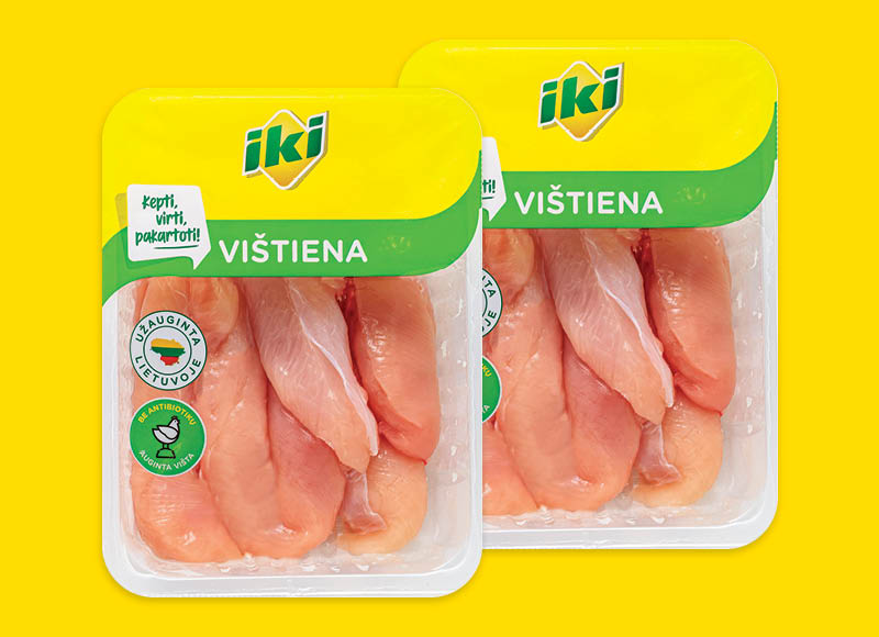 Iki – akcija / nuolaida: IKI šviežia viščiukų broilerių vidinė filė