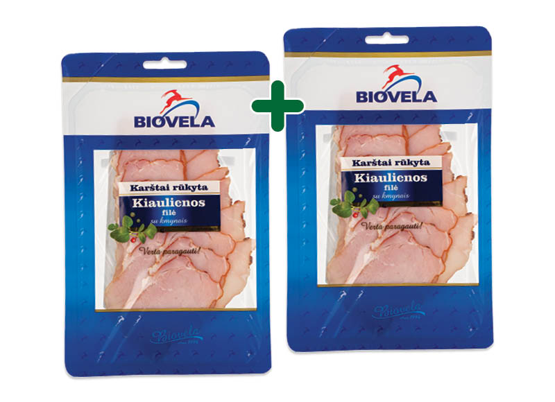 Iki – akcija / nuolaida: Karštai rūkyta kiaulienos filė su kmynais griežinėliais