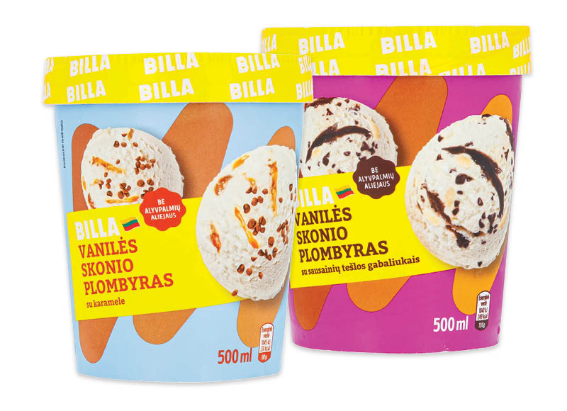 BILLA ledai dėžutėse, 500 ml