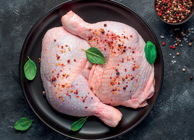 Švieži viščiukų broilerių ketvirčiai, 1 kg