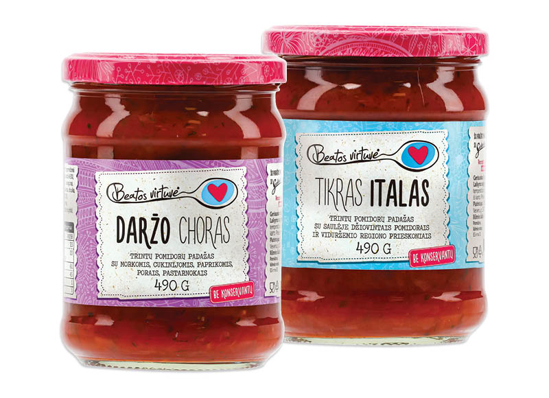 Pomidorų padažas BEATOS VIRTUVĖ, 490 g
