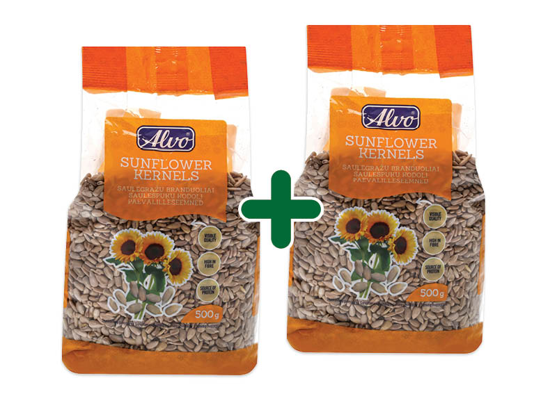 Saulėgrąžų branduoliai ALVO, 500 g