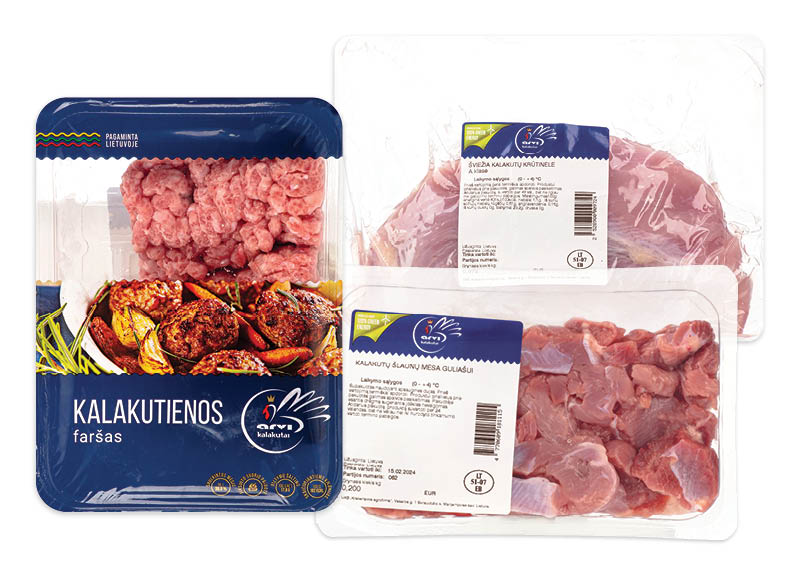 Šviežiai kalakutienai ARVI, 200 g
