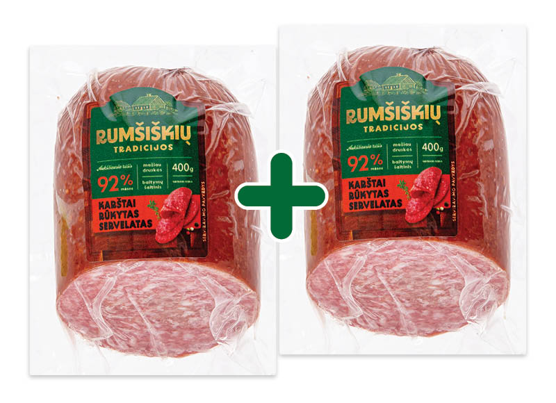 Karštai rūkytas servelatas RUMŠIŠKIŲ TRADICIJOS, 400 g