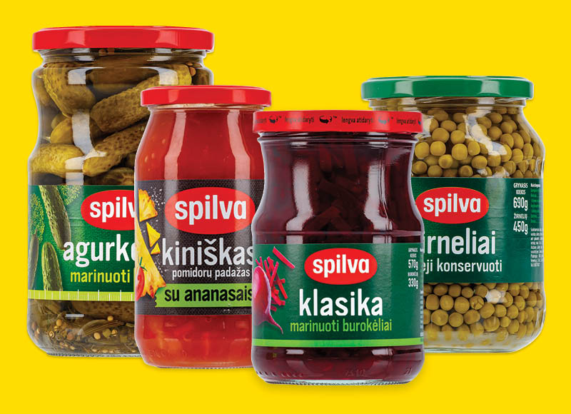 Konservuotoms daržovėms, padažams SPILVA