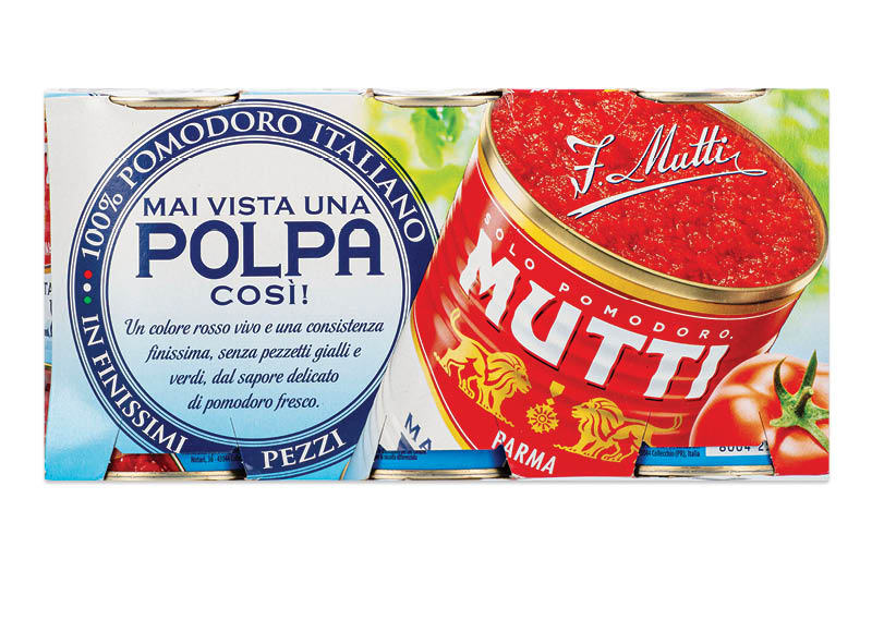 Smulkinti pomidorai MUTTI POLPA, 1.2 kg