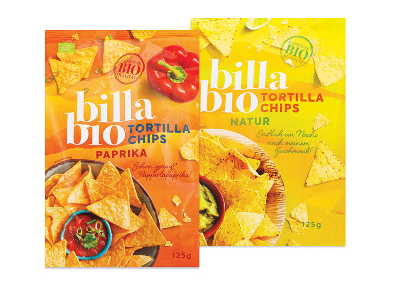 BILLA BIO kukurūzų traškučiai, 125 g