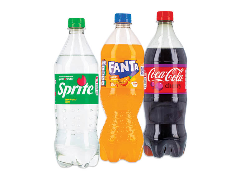 Gazuotas gėrimas COCA-COLA, FANTA, SPRITE, 0.85 l
